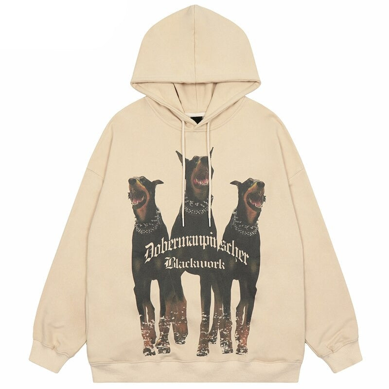 "Blood Hound" Unisex Men Women Streetwear Graphic Hoodie Daulet Apparel