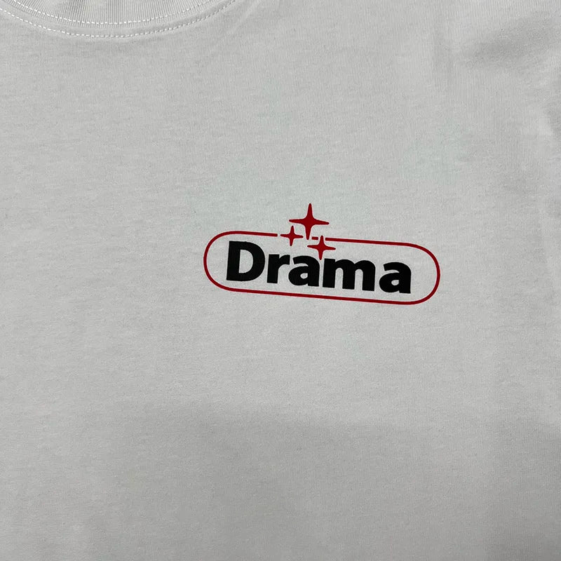 2024ss Drama Call T-shirt Men Women 1:1 High Quality Stars Letter Print Fashion Street Lovers Casual Tops Tee Street King Limited