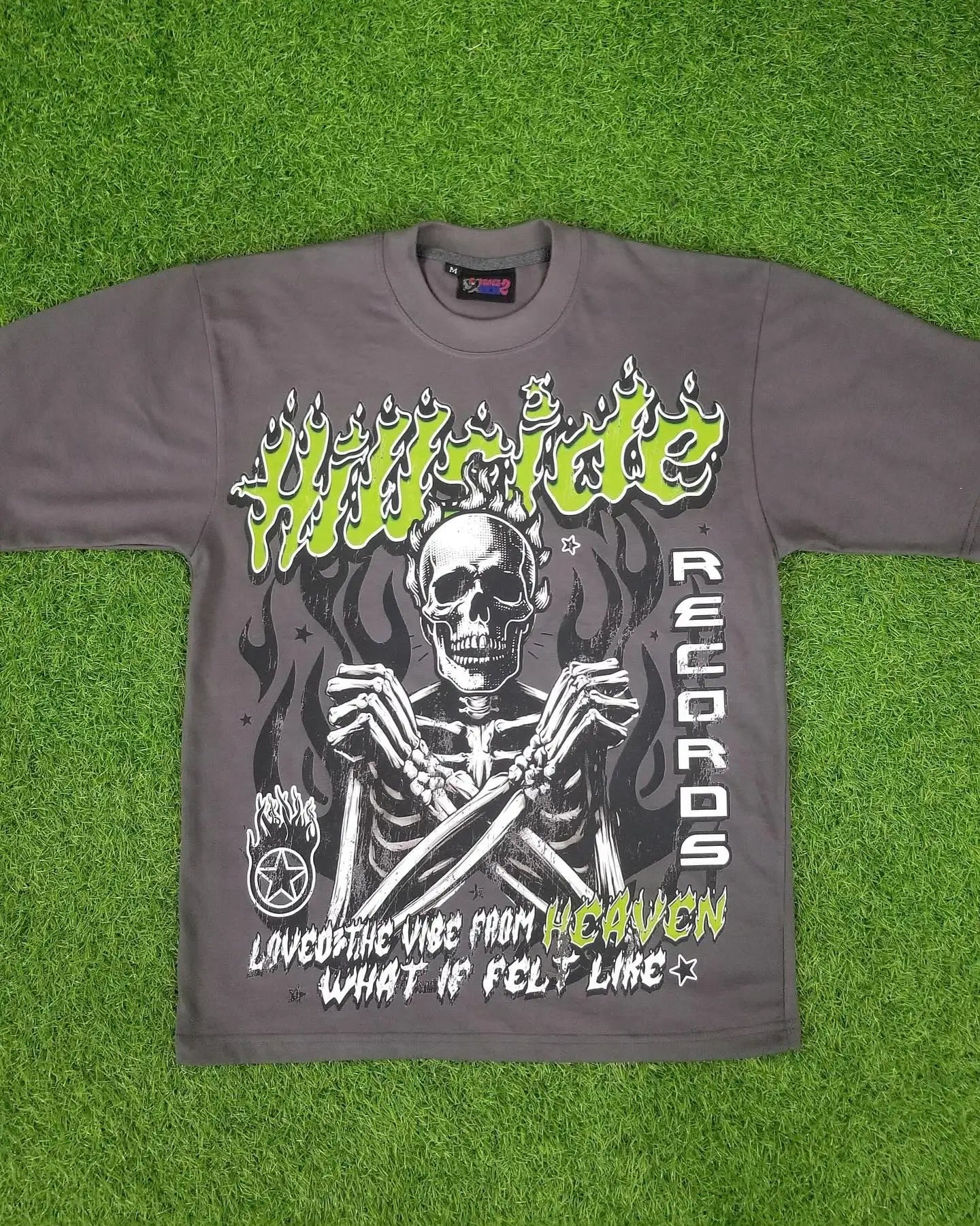 American retro Gothic skull pattern printed oversized T-shirt women's Y2K street style, loose and versatile short sleeved shirt Street King Limited