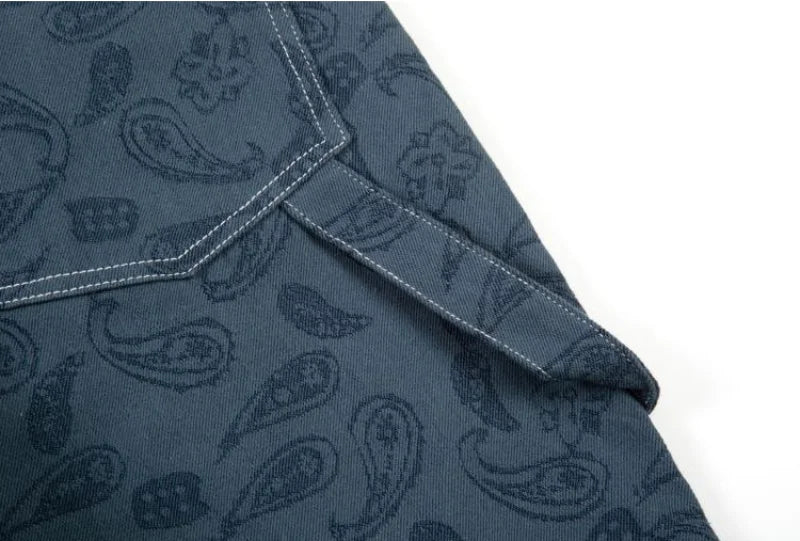 hip hop straight denim jeans pants fashion zipper paisley jeans streetwear mens new casual loose trousers jean pants joggers unique joggers style 3037