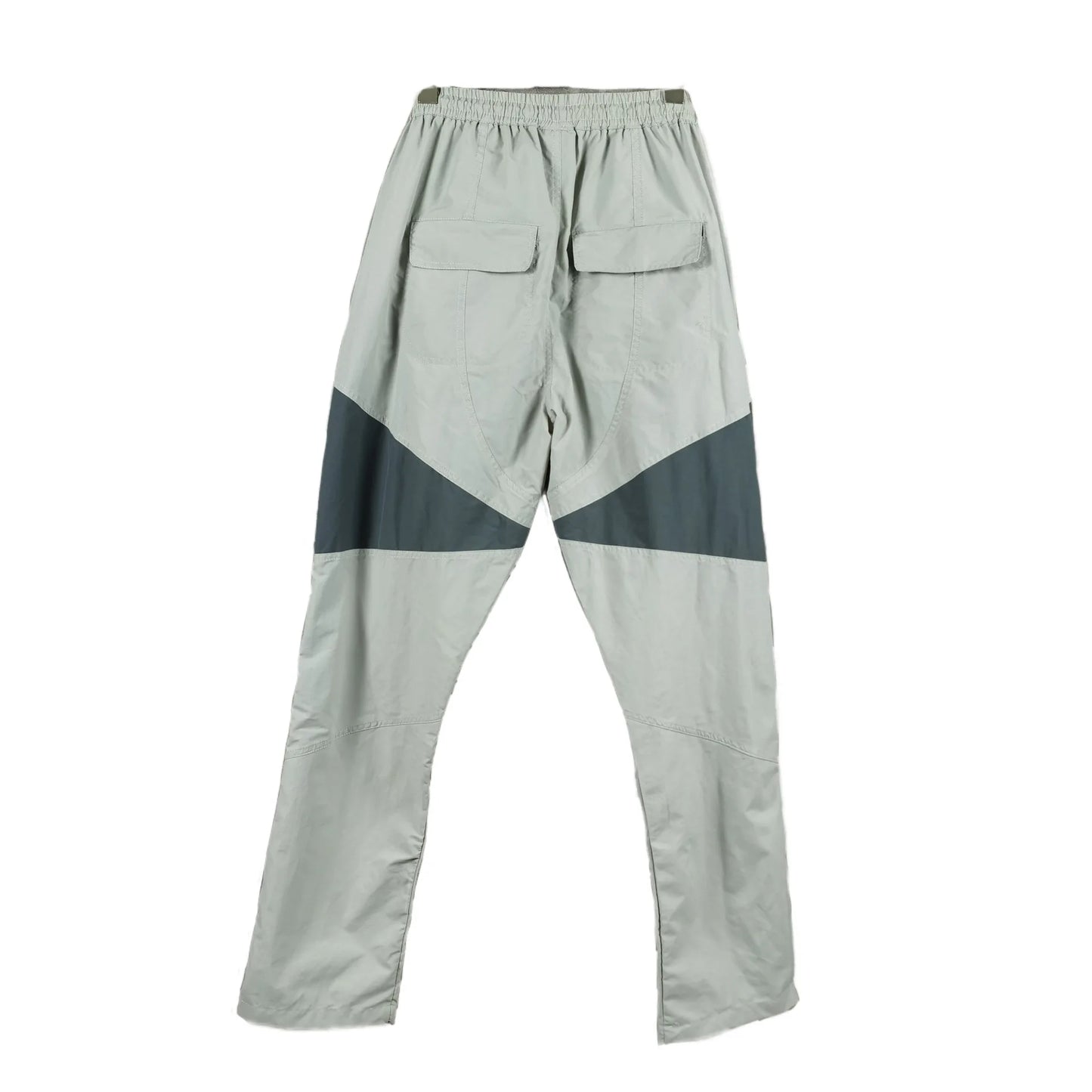 three dimensional adhesive zipper splicing functional patchwork cargo trousers mens high street vibe thin nylon cargo pants unique cargo style 940