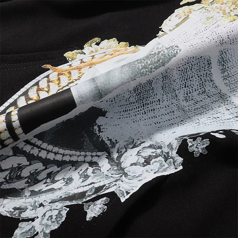 Black Rice White IH NOM UH NIT Hoodies Roses Masked Men Printing Loose Casual Lovers Men Woman Pullover Sweatshirts Street King Limited