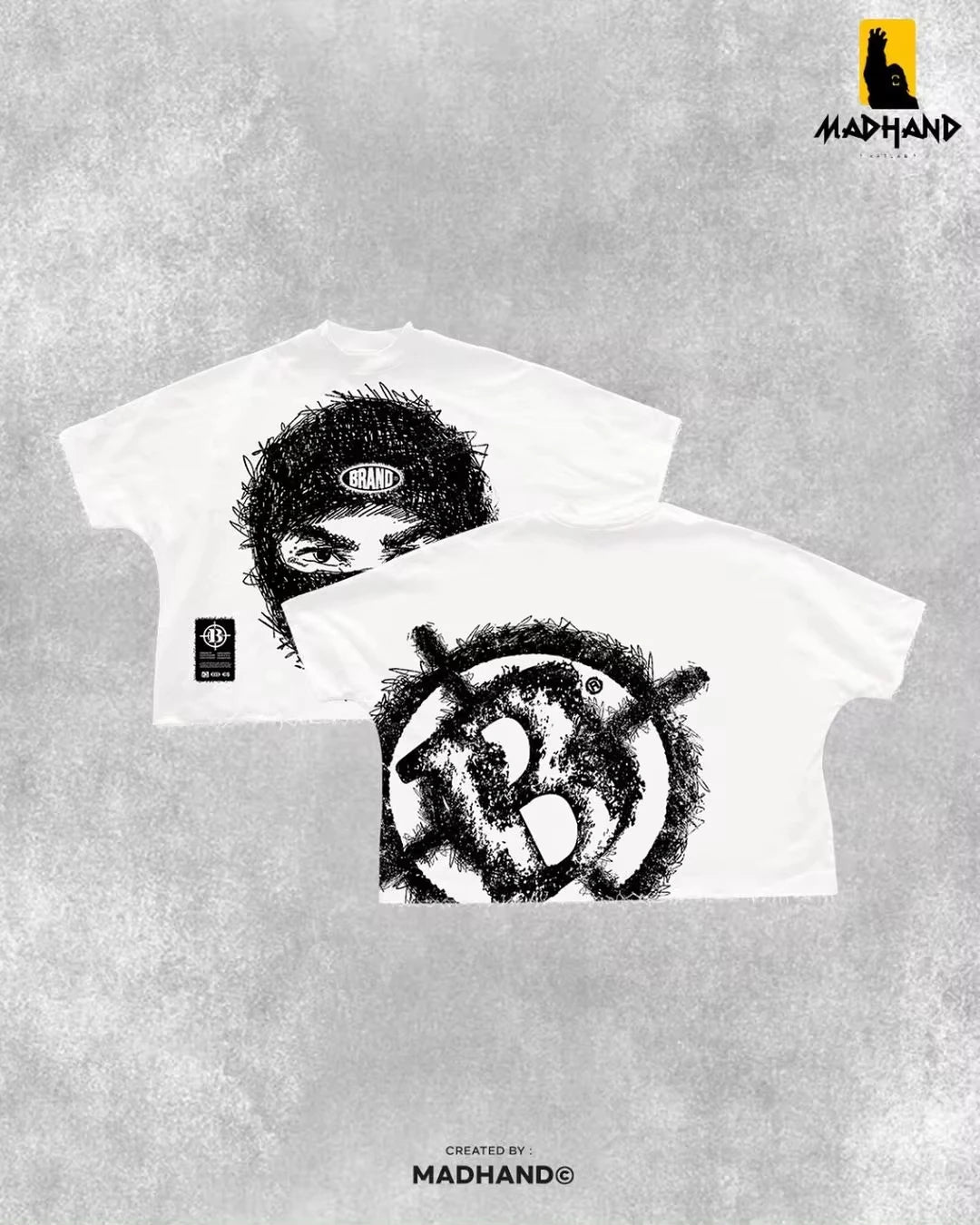 Street Fashion Trend Selling Spot Cotton T-shirts Men Y2K New Harajuku Casual Loose Hip Hop Short Sleeved Couple Goth Print Tees Street King Limited