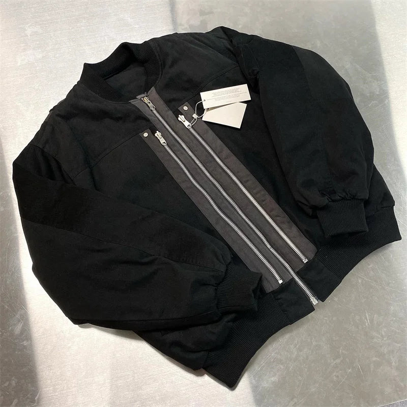 undermycar 2023 deconstructed multi zipper autumn winter flight jacket clean everyday pants