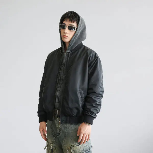 men streetwear fashion loose casual plus size short bomber baseball jacket women cargo coat spring autumn cityboy outerwear unique cargo style 768