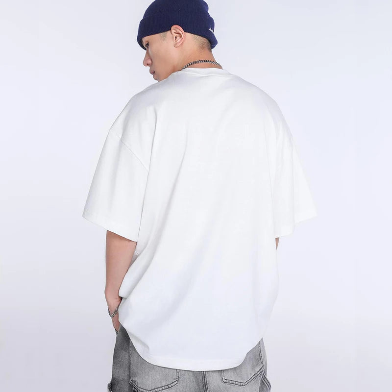 Saint T-shirts New Vintage Wash Letter Printing Chaopai High Street Men Woman Loose Casual Short Sleeve Top Tee Street King Limited