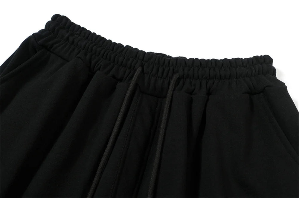 Undermycar 2024 Trendy Drawstring Logo Drawstring Pure Cotton Loose Fat Elastic Shorts Street King Limited