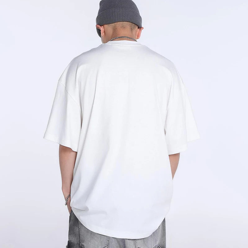 Saint T-shirts New Vintage Wash Letter Printing Chaopai High Street Men Woman Loose Casual Short Sleeve Top Tee Street King Limited