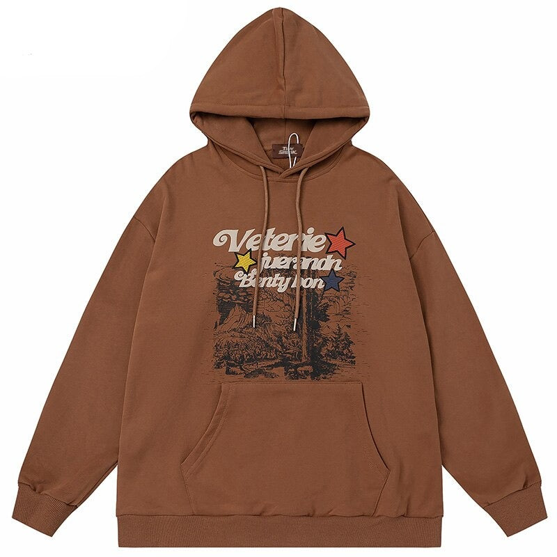 "Desert Land" Unisex Men Women Streetwear Graphic Hoodie Daulet Apparel