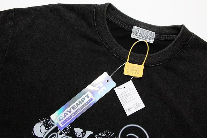 High Quality 2024 CAVEMPT Crewneck Short Sleeve Men Woman Casual Top Tee Classic Outdoor T-shirts Street King Limited