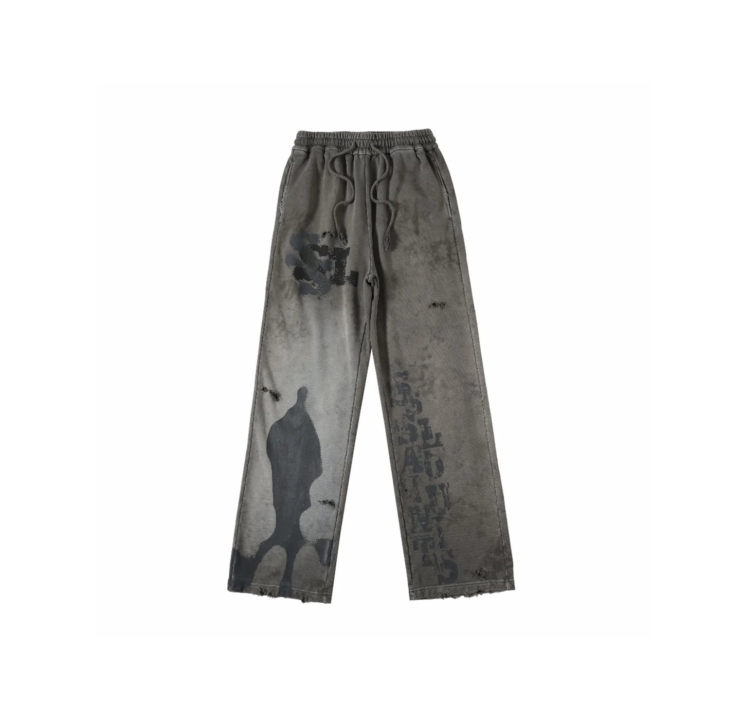 new arrival ssaint louis dirty old graffiti printed drawstring sanitary pants casual sport pants unique default style 4660