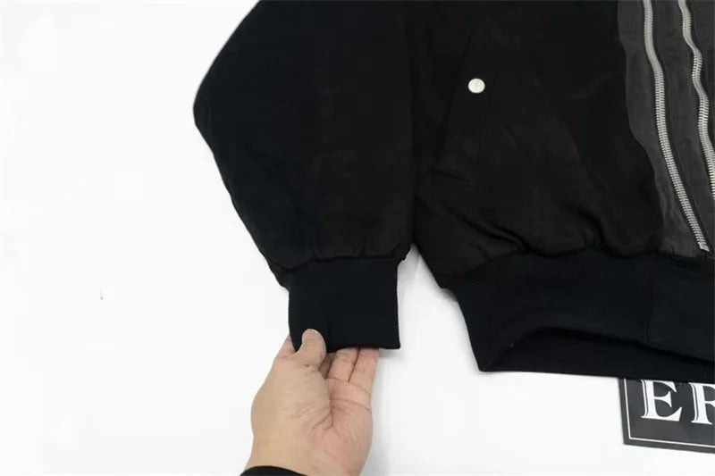 undermycar 2023 deconstructed multi zipper autumn winter flight jacket unique default style 3823