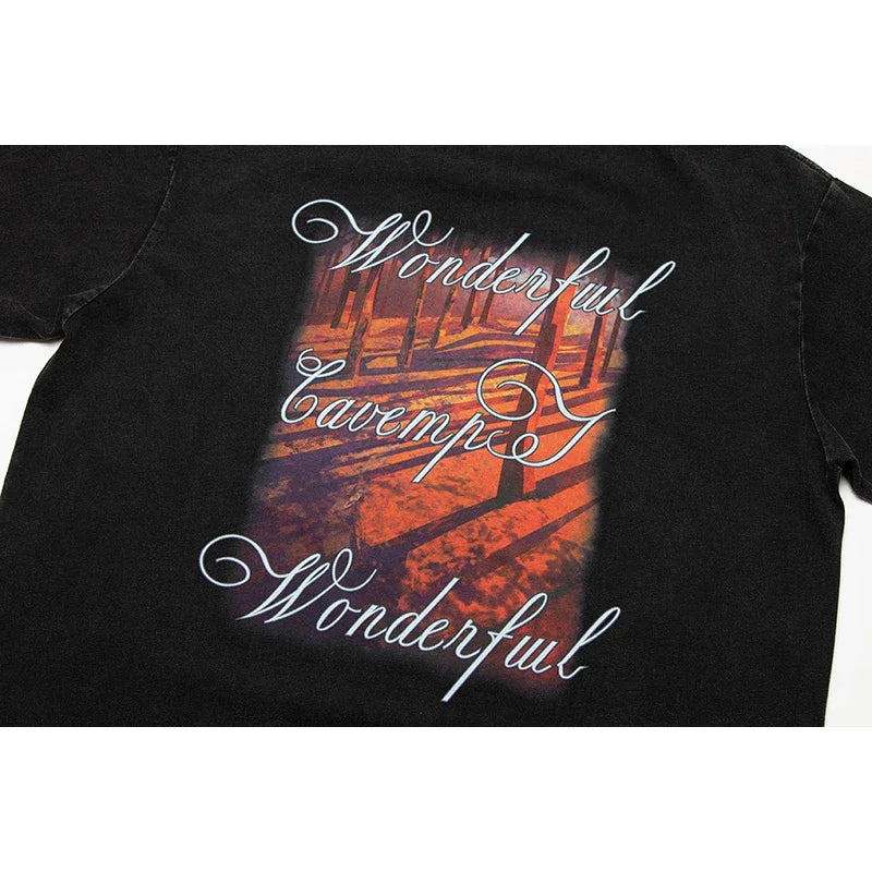 High Quality 2024 CAVEMPT Crewneck Short Sleeve Men Woman Casual Top Tee Classic Outdoor T-shirts Street King Limited