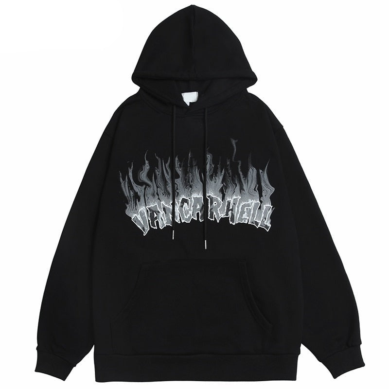 "Blue Smoke" Unisex Men Women Streetwear Graphic Hoodie Daulet Apparel
