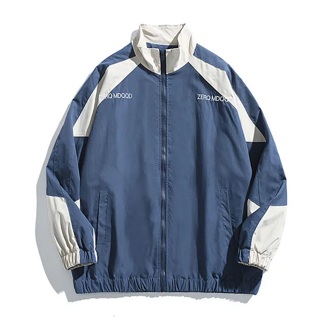 hip hop varsity baseball jackets mens harajuku patchwork color block coats oversized casual loose thin windbreaker jacket unisex unique default style 4354