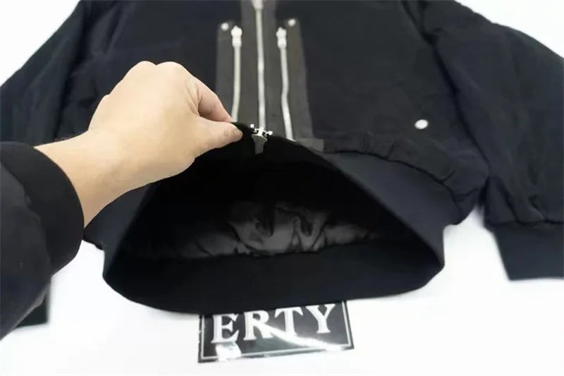 undermycar 2023 deconstructed multi zipper autumn winter flight jacket unique default style 3820