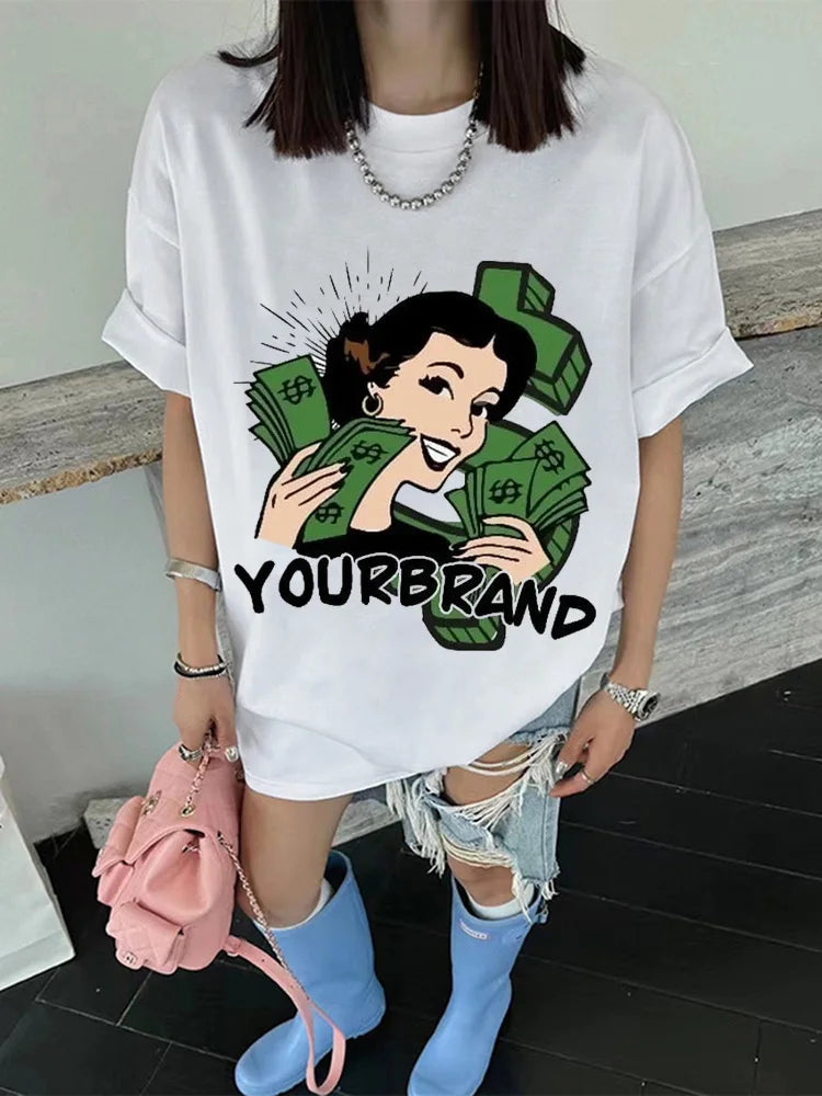 Y2k Harajuku Hip Hop Cartoon Avatar Pattern Printed Oversized T-Shirt Mens and Womens Retro Street Casual Short Sleeved Tops Street King Limited