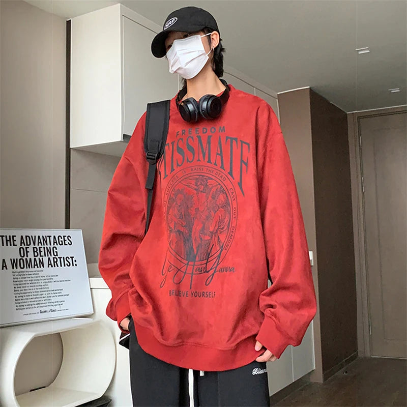 Vintage Fall Oversized Hoodie High-Street Essential