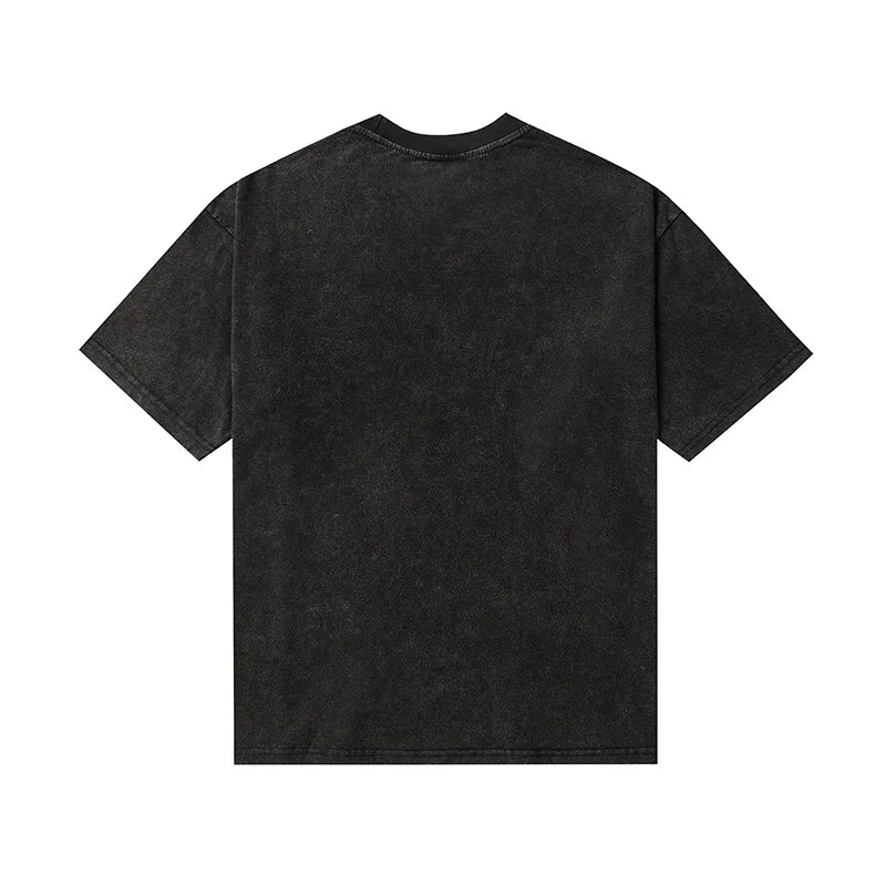 Saint T-shirt Summer Men Woman High Quality Street Hip Hop Chaopai Lovers Loose Casual O-Neck Wash Top Tees Street King Limited