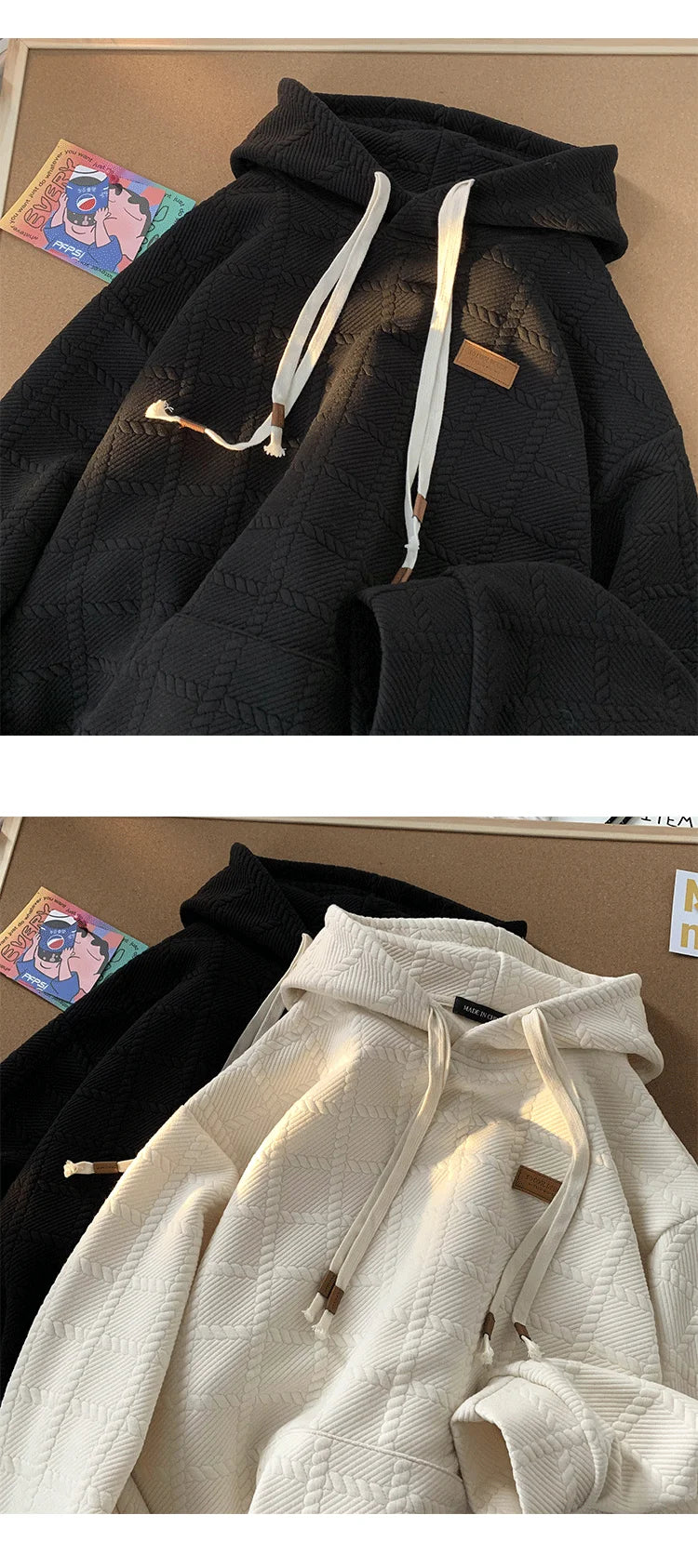 Korean Solid Color Hoodie Men's Autumn Loose Hooded Sweatshirt Fashion Brand Hoodies Harajuku Male Pullovers Street King Limited
