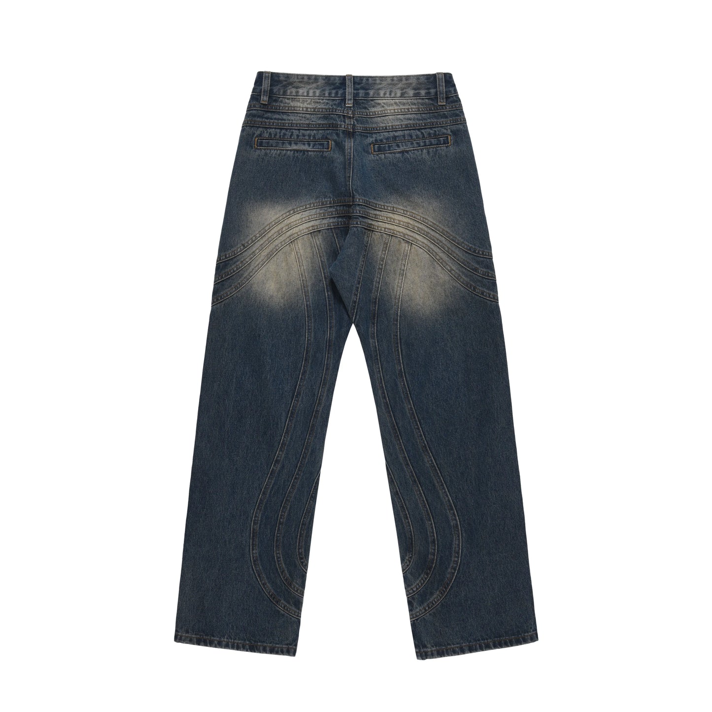mens retro washed denim jeans loose straight pants 2023 new fashion streetwear trousers hip hop casual zipper jean pants joggers unique joggers style 1486