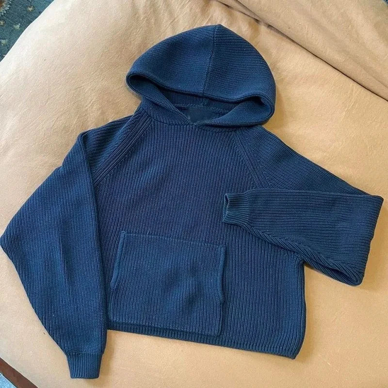 Traf-2024 Women's Sweater zssiibo Official Website Autumn and Winter New Y2K Five Star Pattern Hoodie Women's Wear Street King Limited