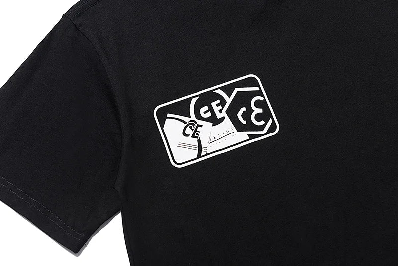 High Quality CAVEMPT Tops Tee Phantom Letter Printing Classic All-match Men Woman Loose O-Neck Summer C.E T Shirt Street King Limited