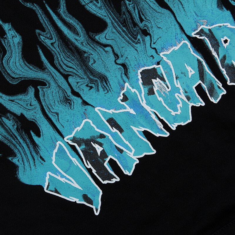 "Blue Smoke" Unisex Men Women Streetwear Graphic Hoodie Daulet Apparel