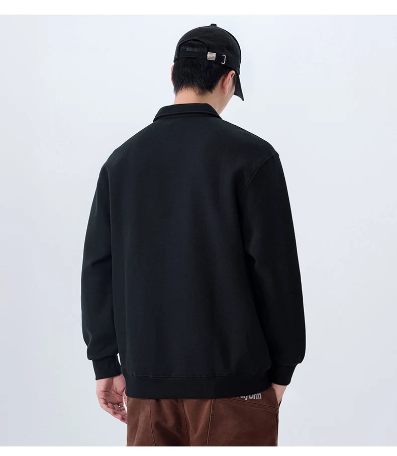 Men Embroidery Fashion Loose Casual Pullover Sweatshirt Spring Autumn Plus Size Hoodies Polo Shirt for Man Clothing Street King Limited