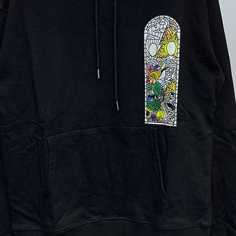 New WHO DECIDES WAR Hoodies Men Woman Deep Blue Oversized Vintage Eagle Printing Trend Hip Hop Hooded Hoodies Street King Limited