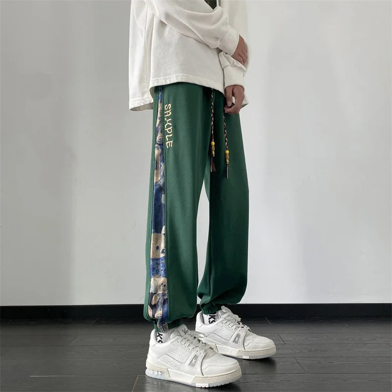 hip hop fashion anime printed sweatpants for men autumn casual corduroy baggy joggers pantalones hombre y2k streetwear trousers 1 casual joggers