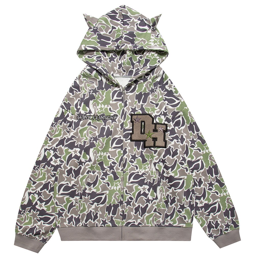"Born Wit Horns" Unisex Men Women Streetwear Graphic Hoodie Daulet Apparel