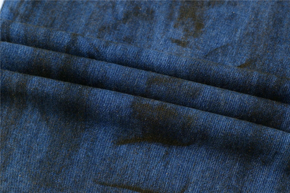 vintage ripped straight jeans blue distressed baggy jeans trousers streetwear luxury loose casual denim pants male y2k hombre unique jeans style 5127