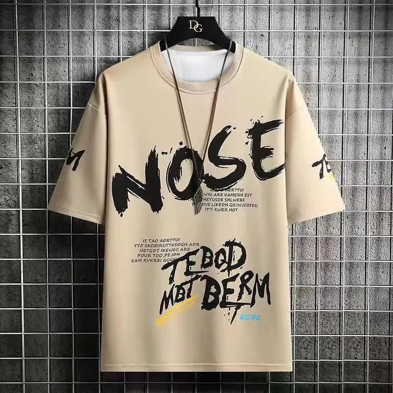 2022 Summer Men's T Shirts Harajuku Fashion Japan Print Short Sleeve Tops Tee Men Casual Men Clothing Streetwear Trend T Shirts Street King Limited
