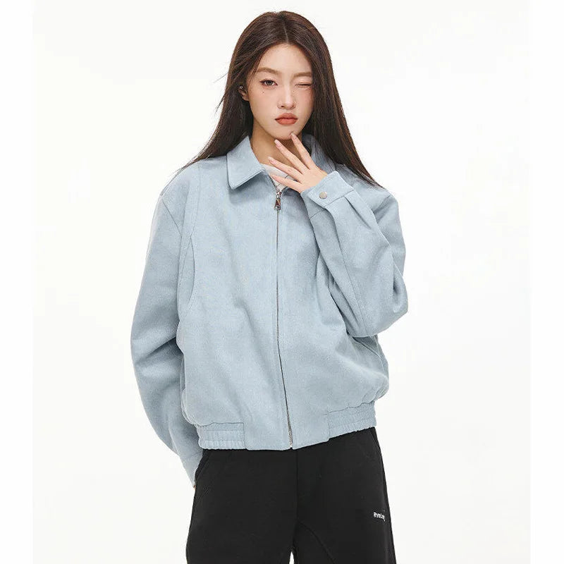 2025 spring short coat mens korean streetwear fashion loose casual bomber jacket women plus size autumn coat outerwear summer street shorts