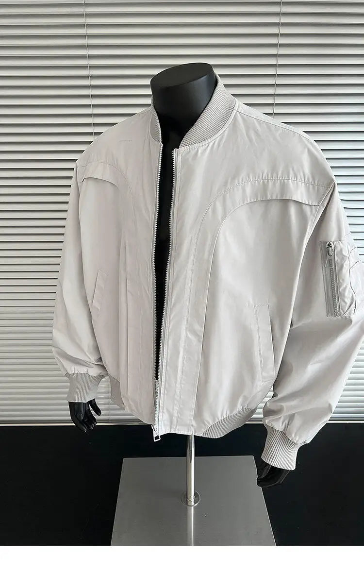 spring autumn cleanfit bomber jacket men streetwear fashion loose casual hip hop short cargo motorcycle jacket women coat unique cargo style 478