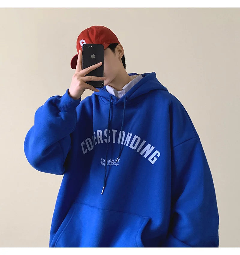Autumn Men's Letter Design Printed Pullovers Hoodies Y2K Vintage Streetwear Hoody Sweatshirts Casual Fleece Oversize Hoodie Street King Limited