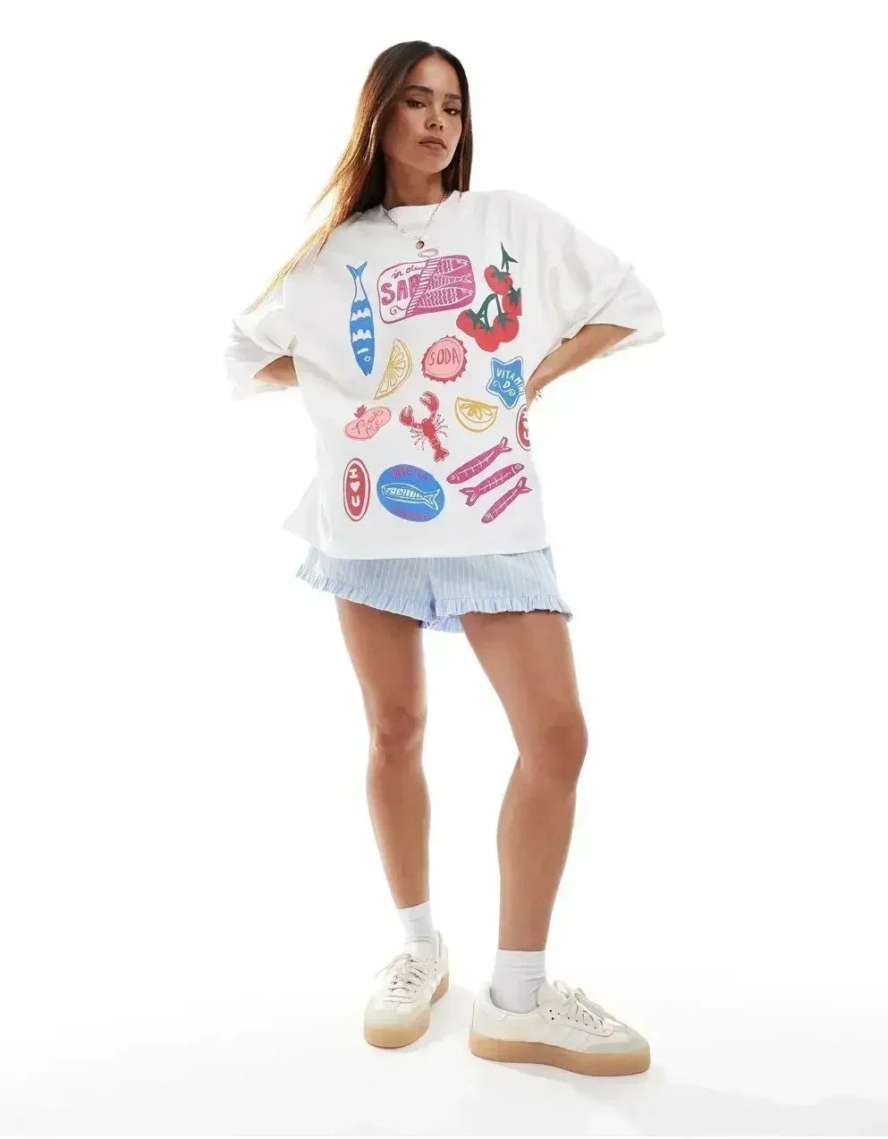 Casual Lotus Eyed Graphic T Shirts Streetwear Gothic Harajuku Clothes All Cotton Oversized Y2k Tops Goth Women Clothing Street King Limited