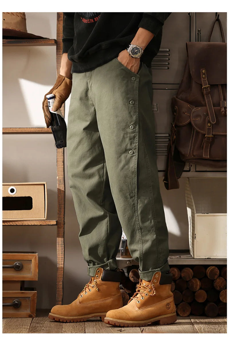 new breasted cargo tracksuit pants for men autumn y2k vintage harem tactical sweatpants casual outdoor baggy joggers trousers unique joggers style 53