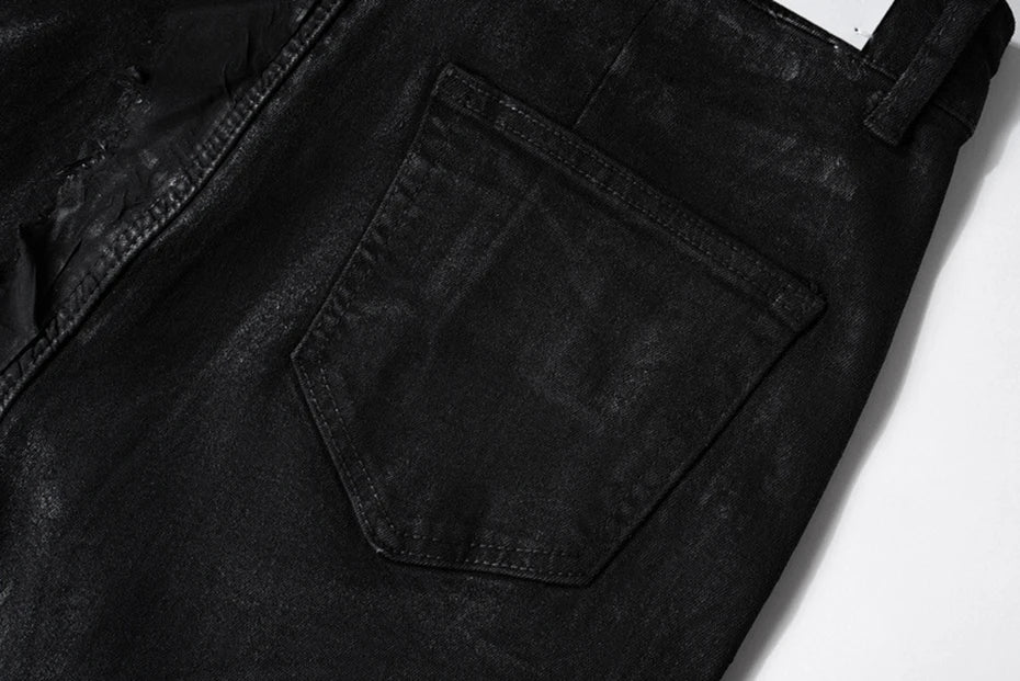 hi street flared jeans men broken patchwork denim pants streetwear harajuku luxury designer black jeans trousers male unique jeans style 476