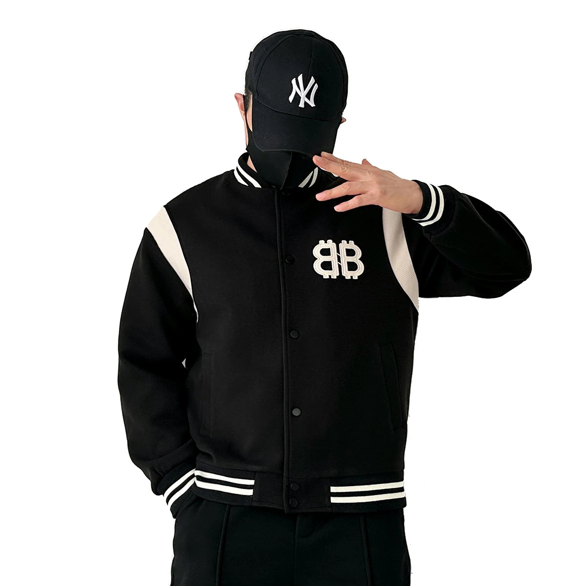 men thicken quilted baseball jacket women streetwear fashion hip hop loose casual padded cotton parkas coat unisex outerwear urban fashion pants