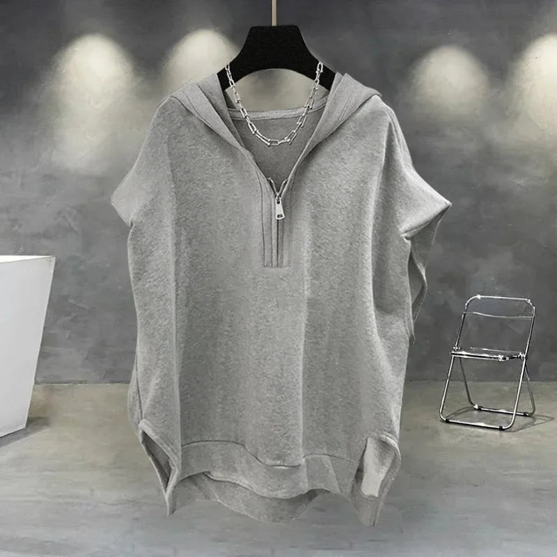 Techwear inspired Y2K tee – sadcore oversized print street fit