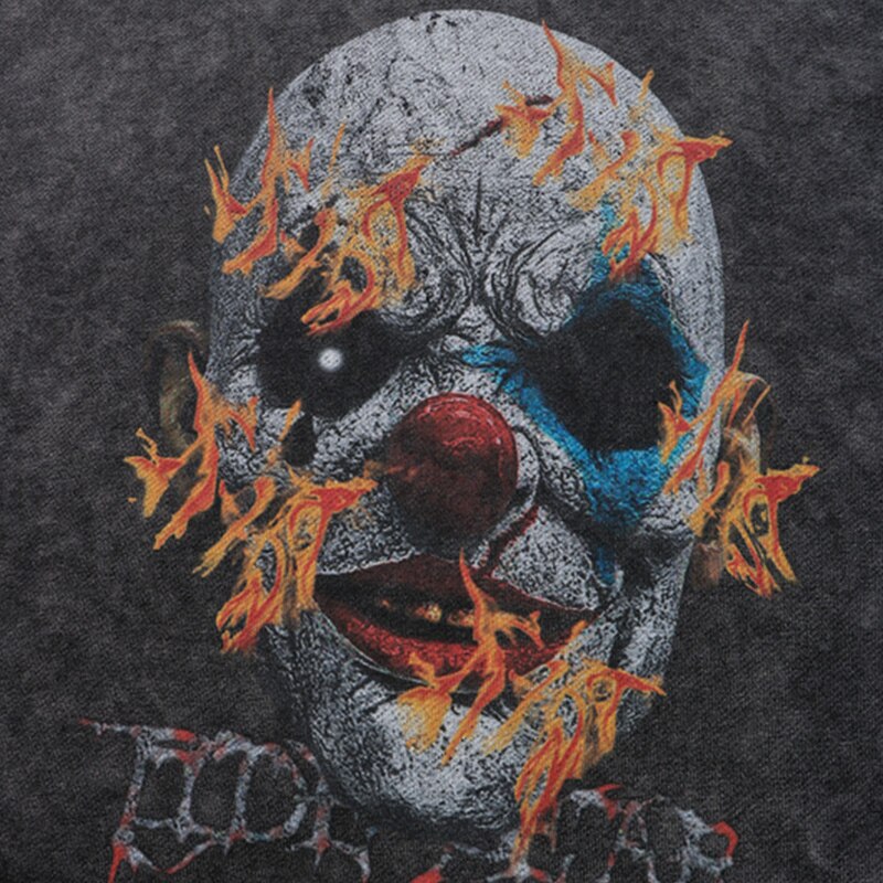 "Broken Clown" Unisex Men Women Streetwear Graphic Hoodie Daulet Apparel