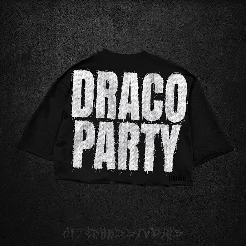 Summer Gothic Trendy Brand Rock Hip-hop New T-shirt Men Y2k American Street Retro Anime Print Oversized Short-sleeved Tops Women Street King Limited