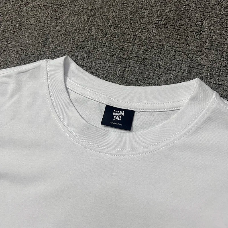2024ss Drama Call T-shirt Men Women 1:1 High Quality Stars Letter Print Fashion Street Lovers Casual Tops Tee Street King Limited