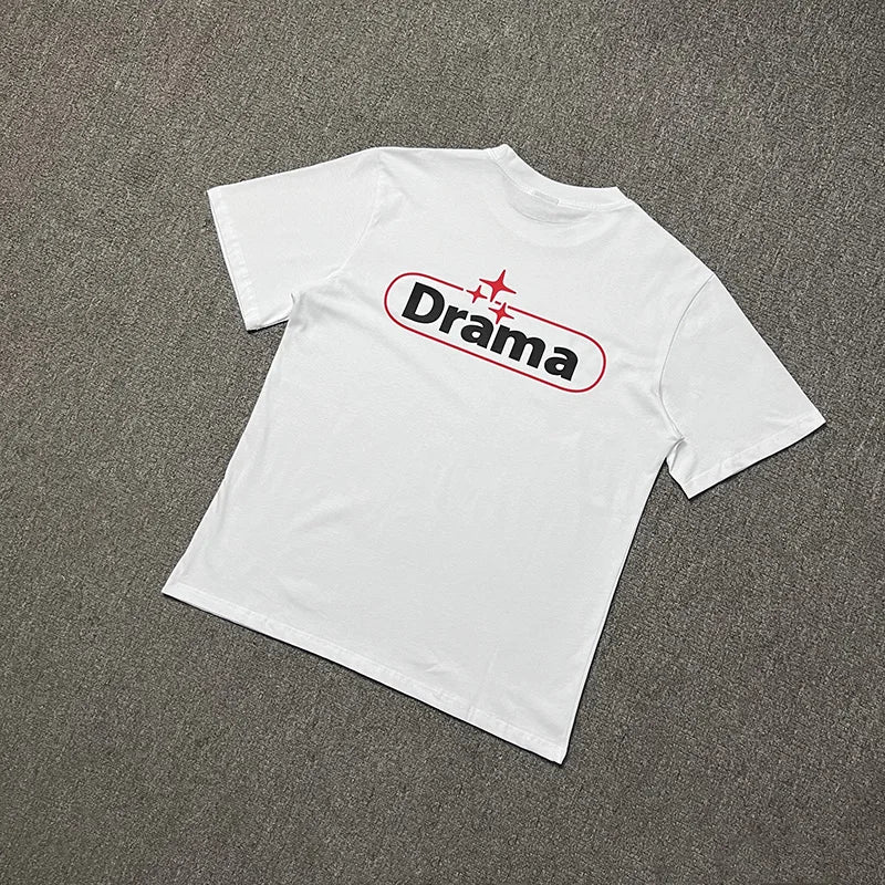 2024ss Drama Call T-shirt Men Women 1:1 High Quality Stars Letter Print Fashion Street Lovers Casual Tops Tee Street King Limited