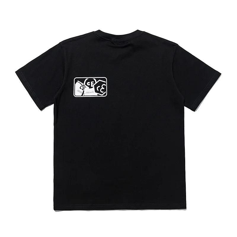 High Quality CAVEMPT Tops Tee Phantom Letter Printing Classic All-match Men Woman Loose O-Neck Summer C.E T Shirt Street King Limited