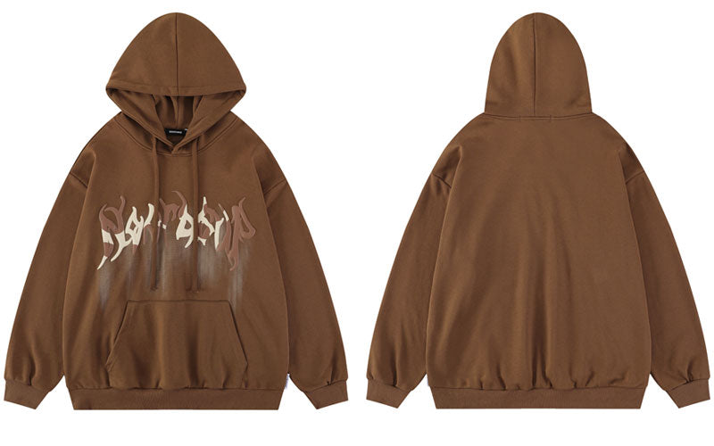 "Born With Horns" Unisex Men Women Streetwear Graphic Hoodie Daulet Apparel