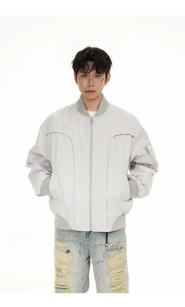spring autumn cleanfit bomber jacket men streetwear fashion loose casual hip hop short cargo motorcycle jacket women coat unique cargo style 473