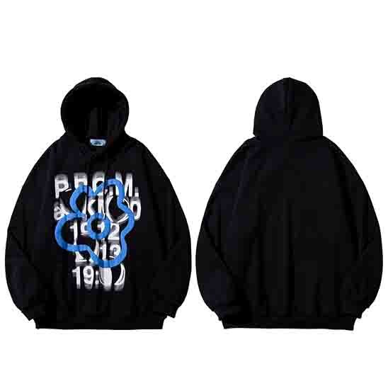 "Blurry Vision" Unisex Men Women Streetwear Graphic Hoodie Daulet Apparel
